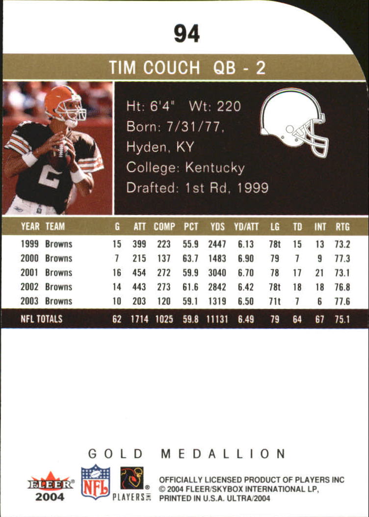 B5905- 2004 Ultra Football Assorted Insert Cards -You Pick- 15+ FREE US SHIP - Picture 163 of 401