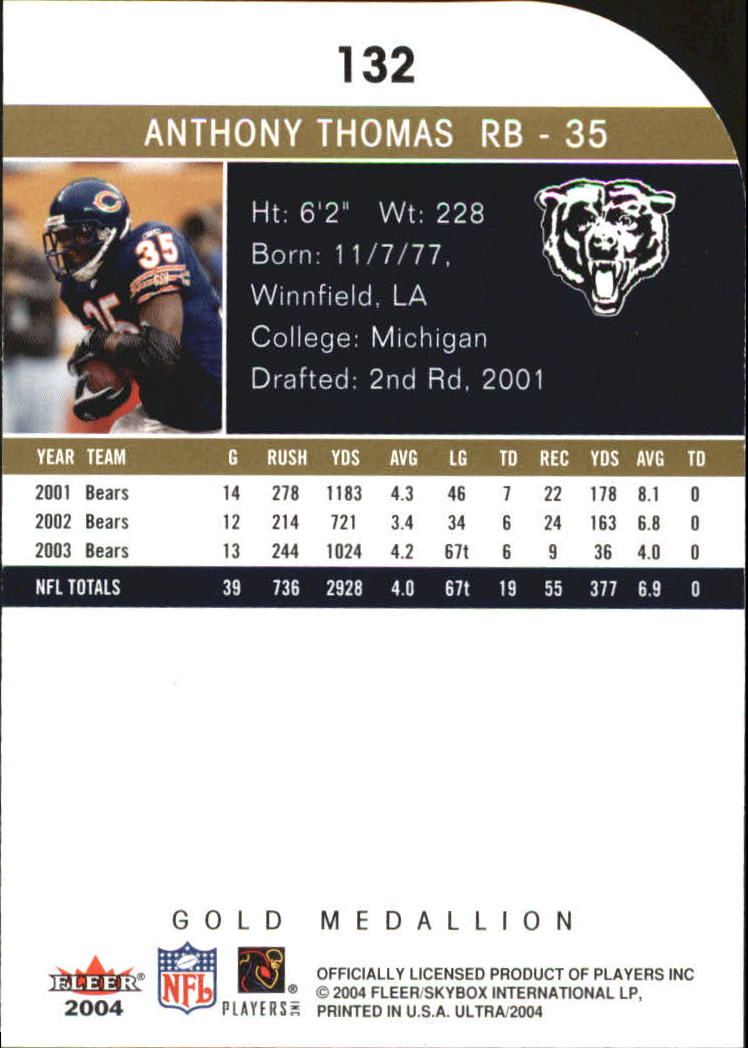 B5905- 2004 Ultra Football Assorted Insert Cards -You Pick- 15+ FREE US SHIP - Picture 235 of 401
