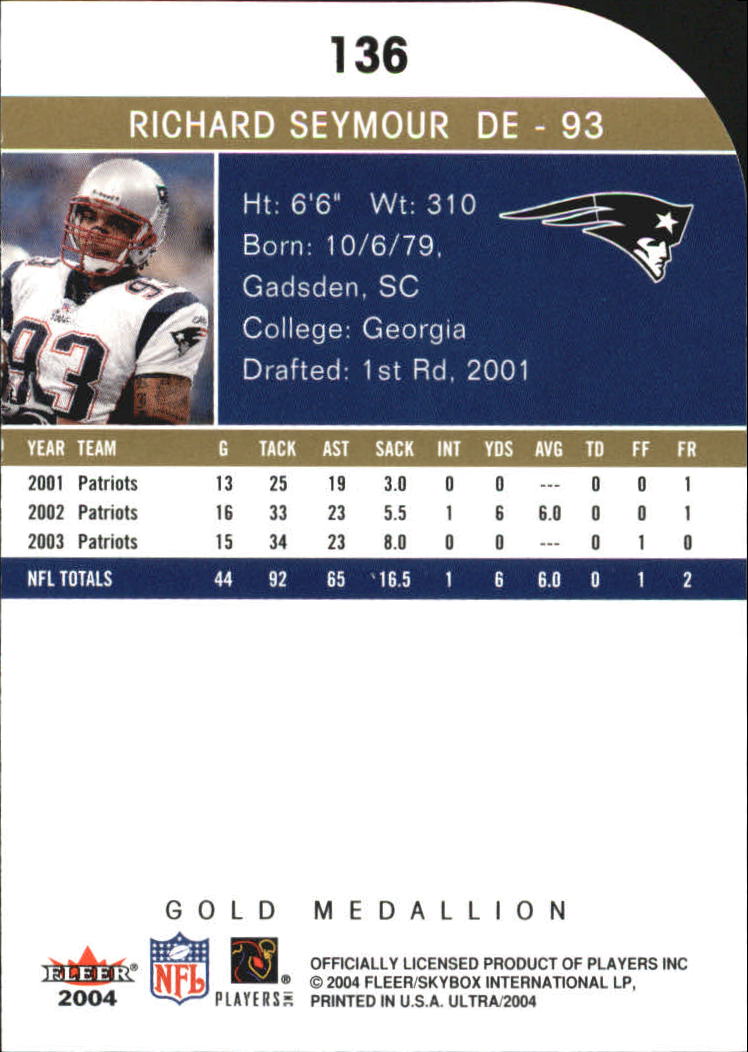 B5905- 2004 Ultra Football Assorted Insert Cards -You Pick- 15+ FREE US SHIP - Picture 241 of 401