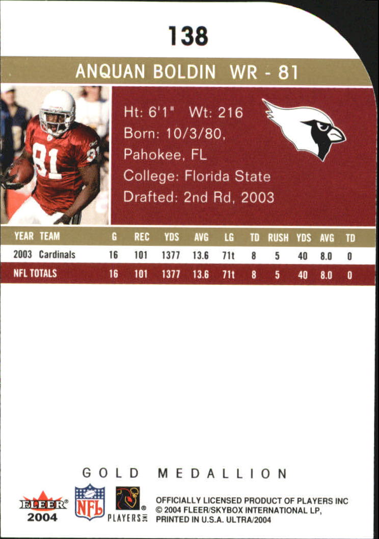 B5905- 2004 Ultra Football Assorted Insert Cards -You Pick- 15+ FREE US SHIP - Picture 245 of 401