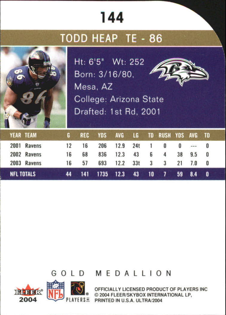 B5905- 2004 Ultra Football Assorted Insert Cards -You Pick- 15+ FREE US SHIP - Picture 255 of 401