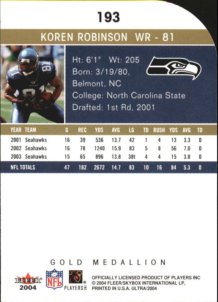 B5905- 2004 Ultra Football Assorted Insert Cards -You Pick- 15+ FREE US SHIP - Picture 333 of 401