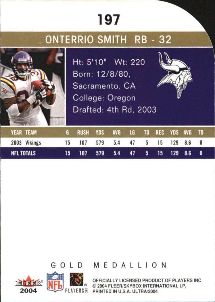 B5905- 2004 Ultra Football Assorted Insert Cards -You Pick- 15+ FREE US SHIP - Picture 339 of 401