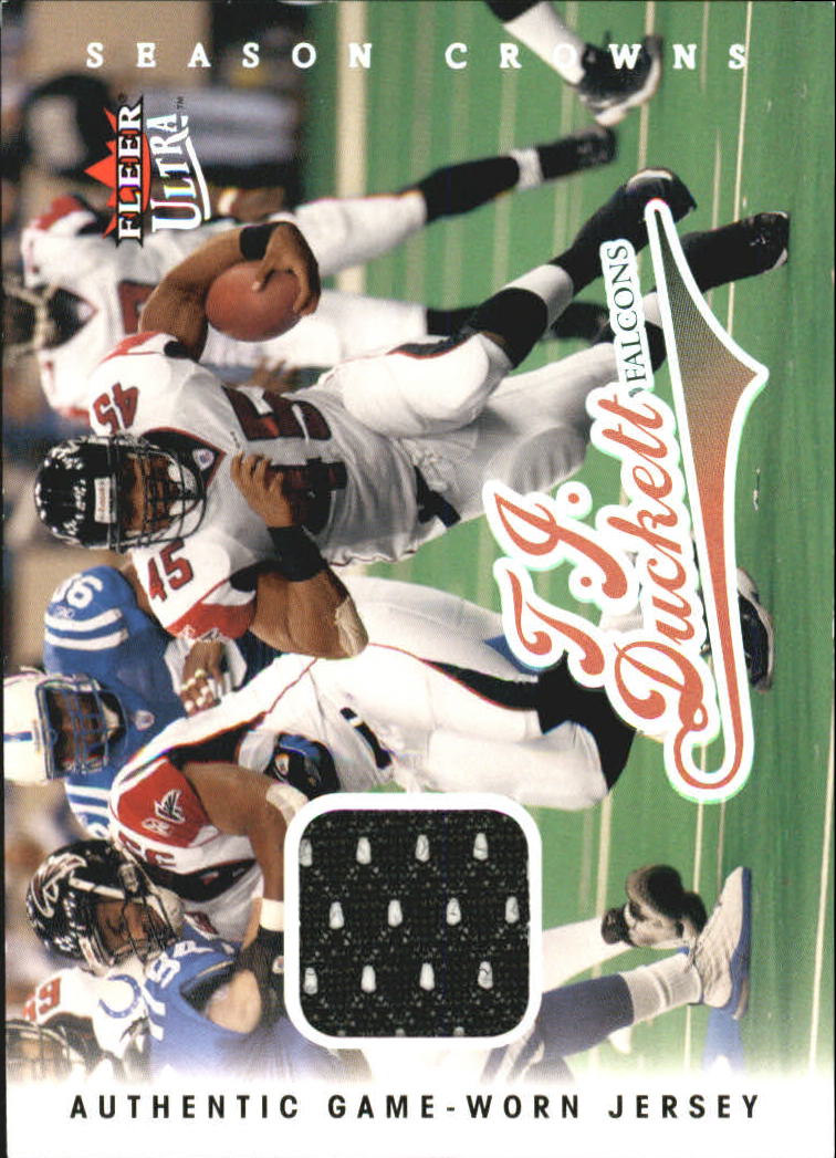 2004 Ultra Season Crowns Game Used Silver #40 T.J. Duckett
