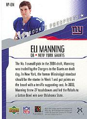 Eli Manning 2004 National Trading Card Day Press Pass Rookie #PP6