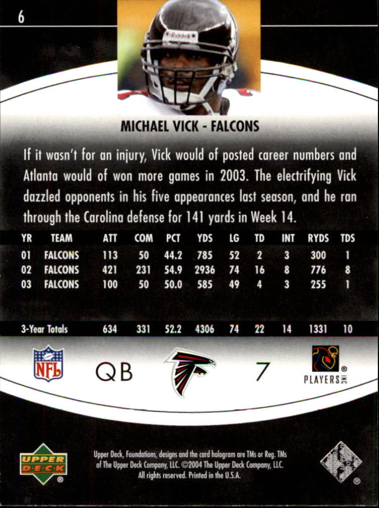 2004 Foundations (Upper Deck) Football "Main Set" Cards #1 to #215 - Picture 13 of 209