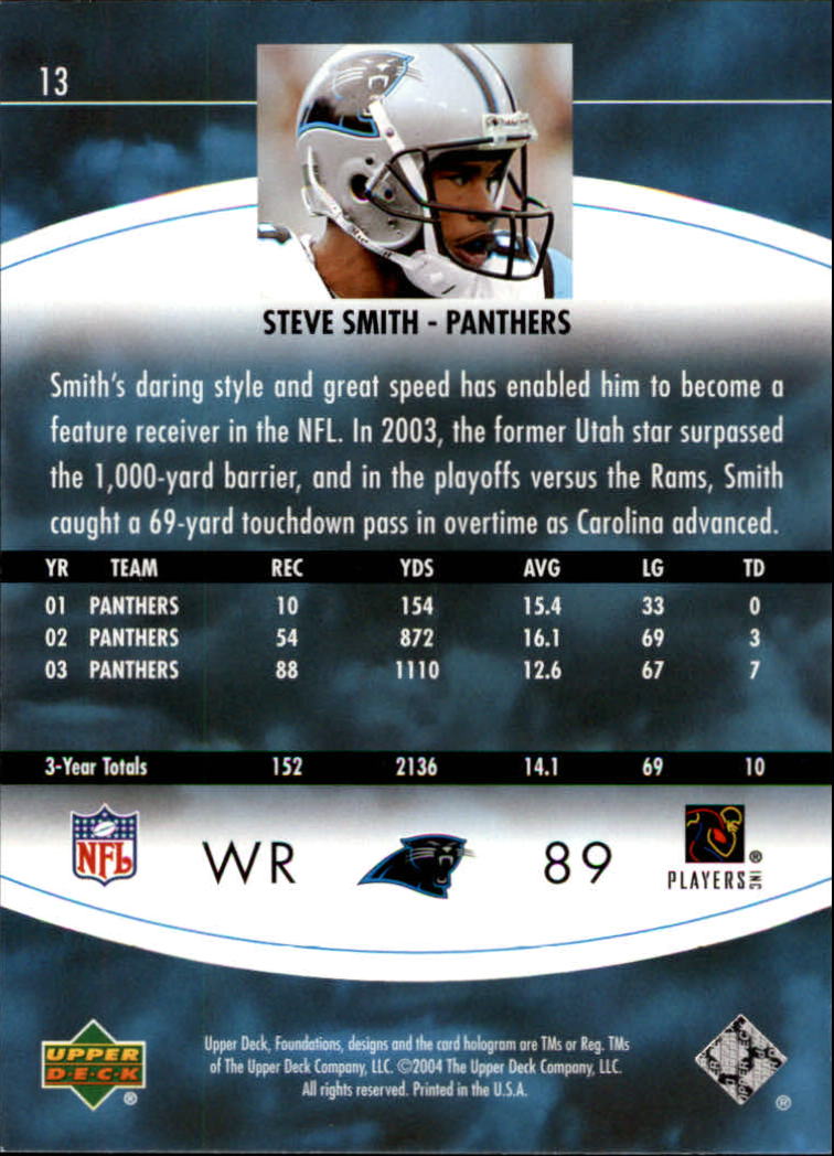 2004 Foundations (Upper Deck) Football "Main Set" Cards #1 to #215 - Picture 27 of 209