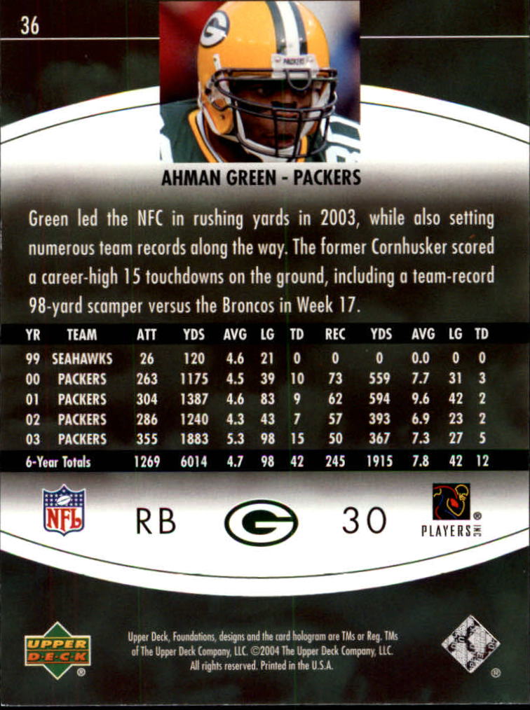 2004 Foundations (Upper Deck) Football "Main Set" Cards #1 to #215 - Picture 73 of 209