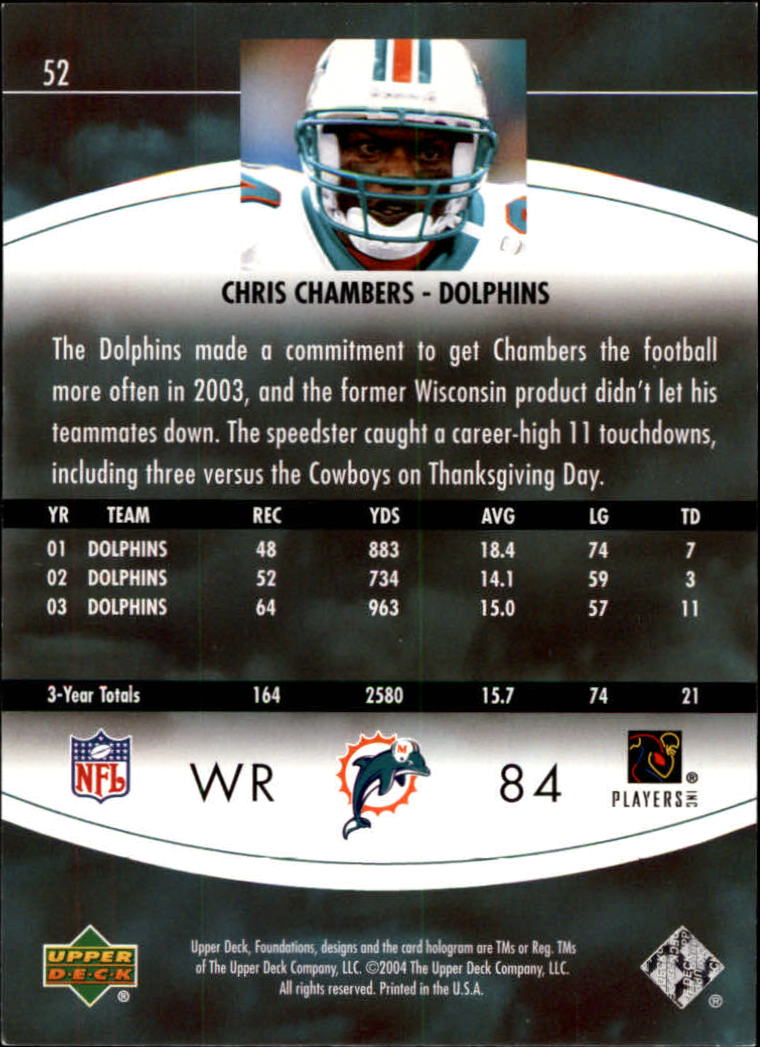 2004 Foundations (Upper Deck) Football "Main Set" Cards #1 to #215 - Picture 105 of 209