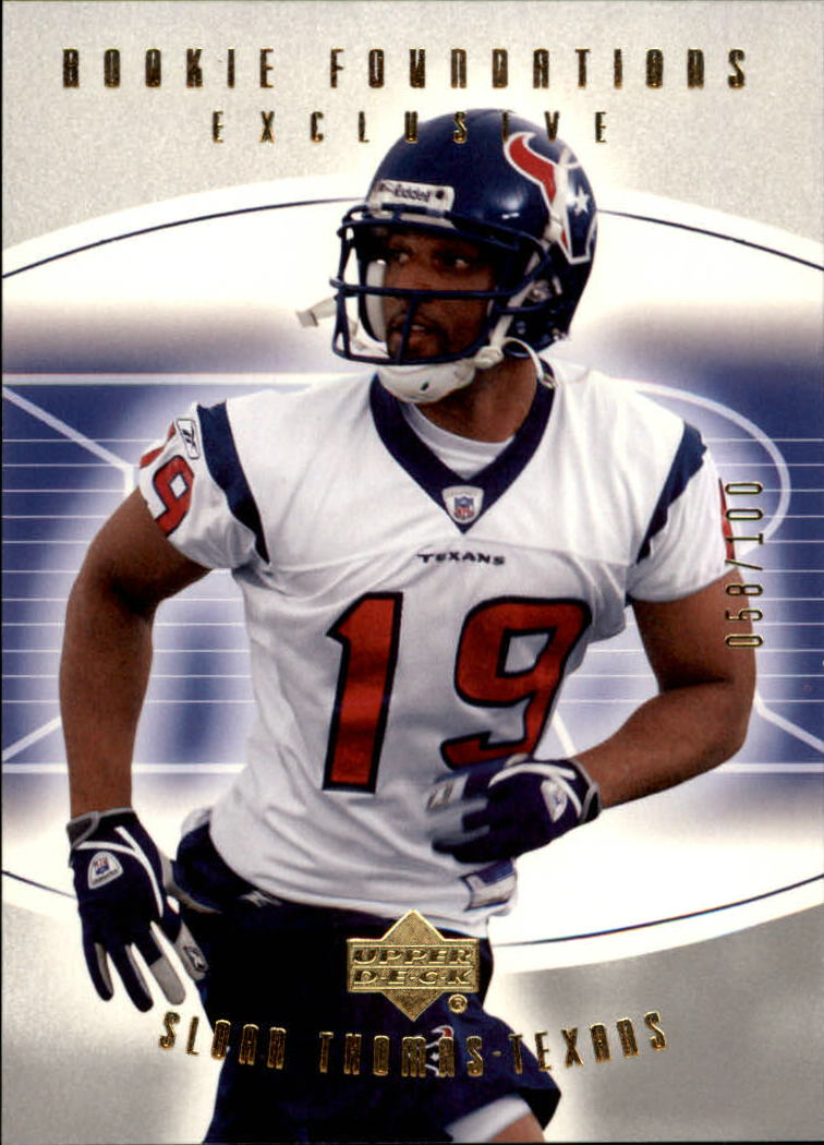 2004 Upper Deck Foundations Exclusive Gold #201 Sloan Thomas