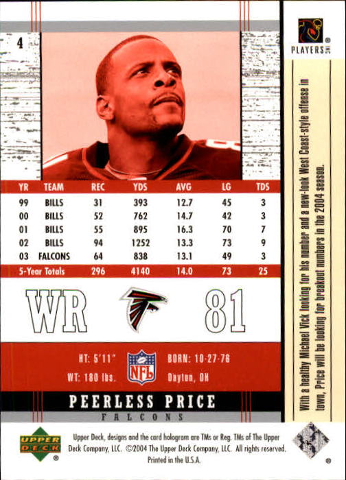 2004 Legends (Upper Deck) Football "Main Set" Cards #1 to #186 - Picture 9 of 219