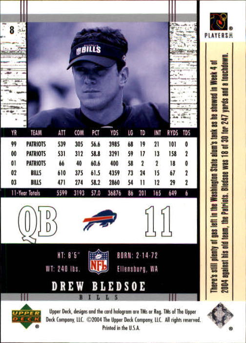 2004 Legends (Upper Deck) Football "Main Set" Cards #1 to #186 - Picture 15 of 219