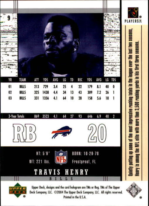 2004 Legends (Upper Deck) Football "Main Set" Cards #1 to #186 - Picture 17 of 219