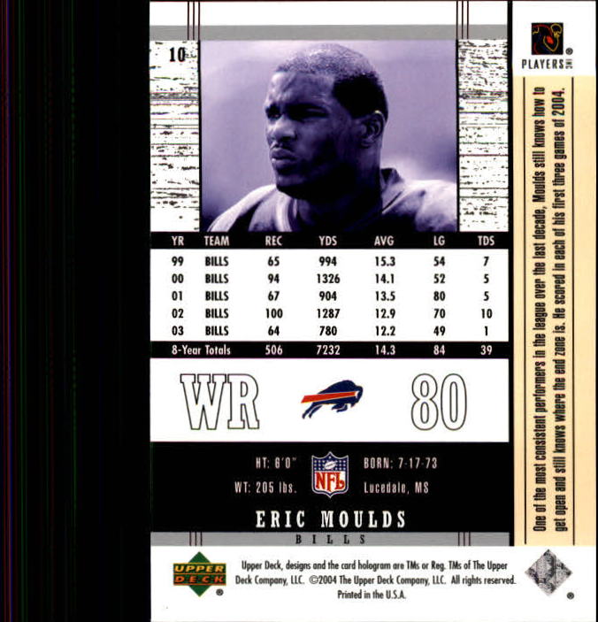 2004 Legends (Upper Deck) Football "Main Set" Cards #1 to #186 - Picture 19 of 219