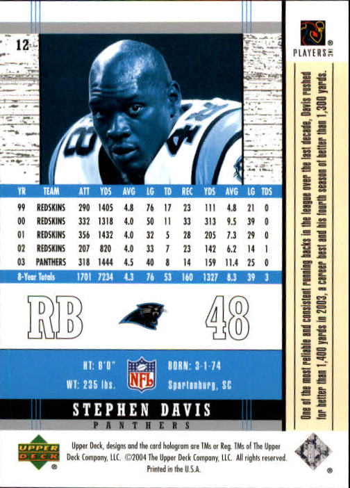 2004 Legends (Upper Deck) Football "Main Set" Cards #1 to #186 - Picture 23 of 219