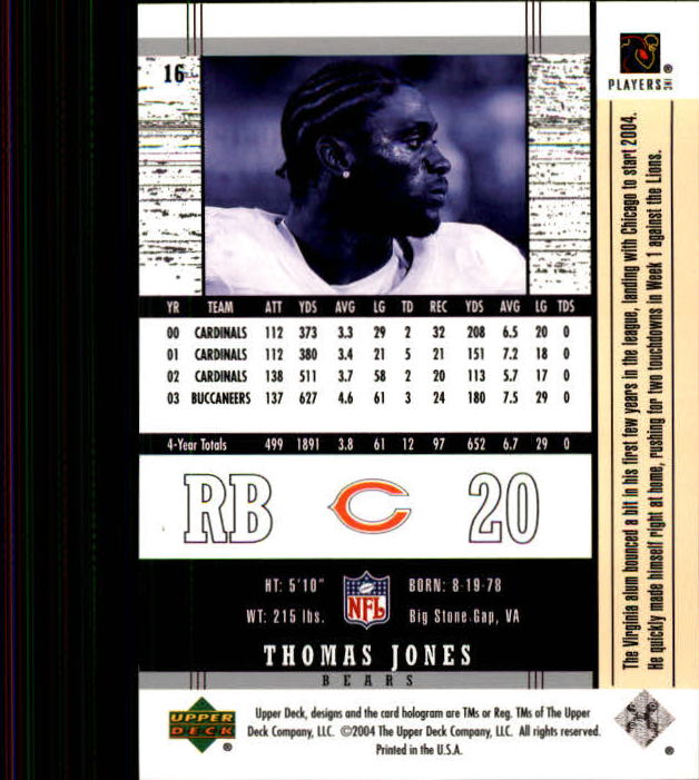 2004 Legends (Upper Deck) Football "Main Set" Cards #1 to #186 - Picture 31 of 219