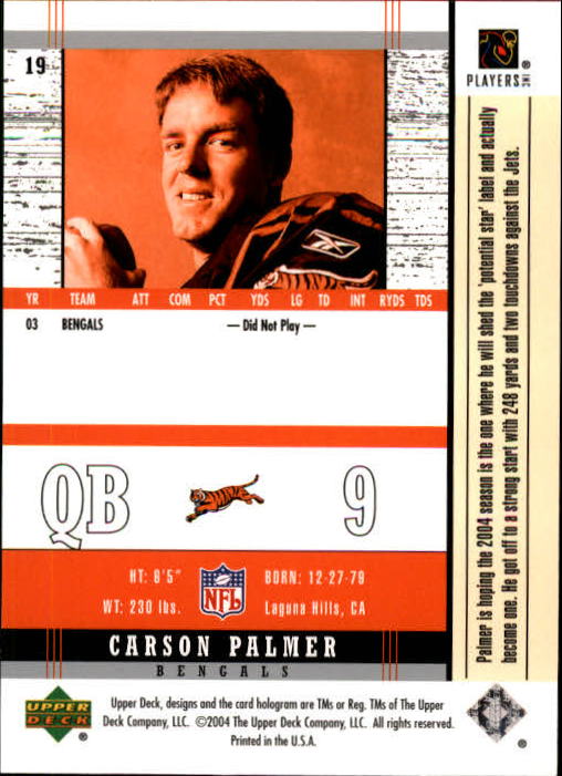 2004 Legends (Upper Deck) Football "Main Set" Cards #1 to #186 - Picture 37 of 219