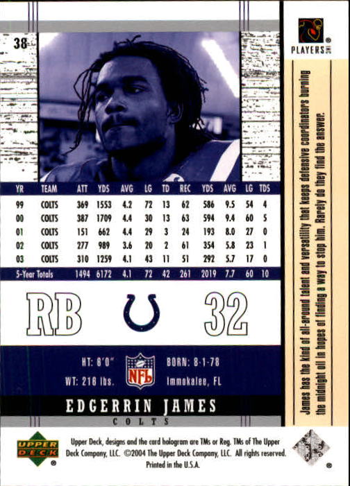 2004 Legends (Upper Deck) Football "Main Set" Cards #1 to #186 - Picture 75 of 219
