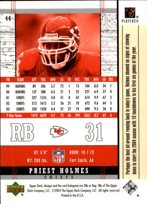 2004 Legends (Upper Deck) Football "Main Set" Cards #1 to #186 - Picture 87 of 219