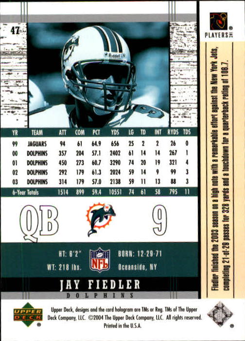 2004 Legends (Upper Deck) Football "Main Set" Cards #1 to #186 - Picture 93 of 219