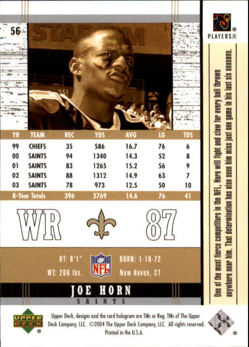 2004 Legends (Upper Deck) Football "Main Set" Cards #1 to #186 - Picture 111 of 219