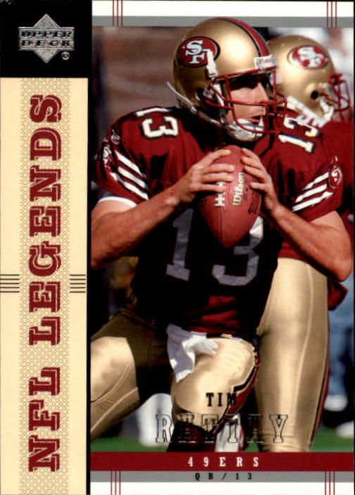 2004 Legends (Upper Deck) Football "Main Set" Cards #1 to #186 - Picture 144 of 219
