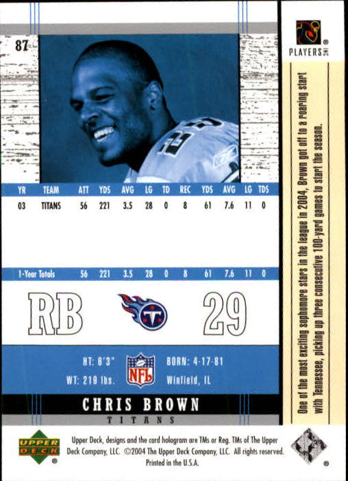 2004 Legends (Upper Deck) Football "Main Set" Cards #1 to #186 - Picture 171 of 219