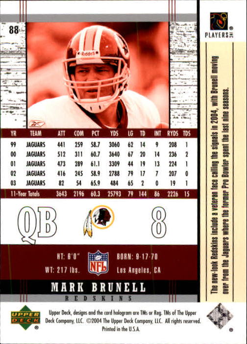 2004 Legends (Upper Deck) Football "Main Set" Cards #1 to #186 - Picture 173 of 219