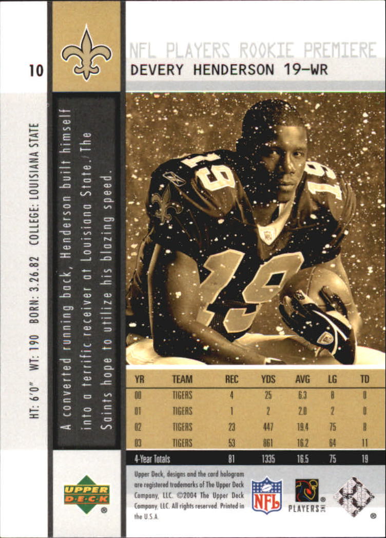 2004 Upper Deck Rookie Premiere Football "Main Set" Cards - Picture 15 of 55