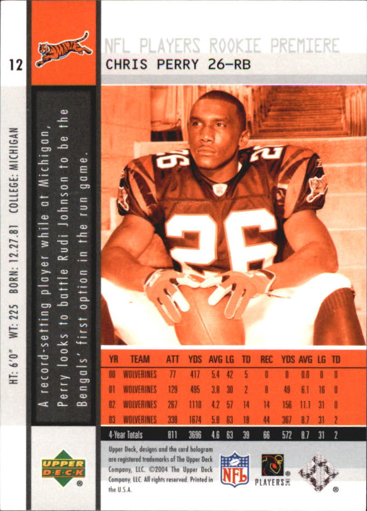 2004 Upper Deck Rookie Premiere Football "Main Set" Cards - Picture 19 of 55