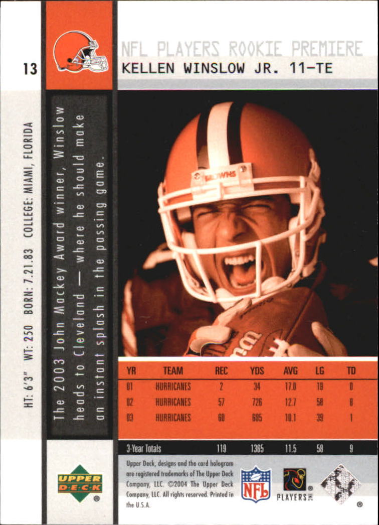 2004 Upper Deck Rookie Premiere Football "Main Set" Cards - Picture 21 of 55