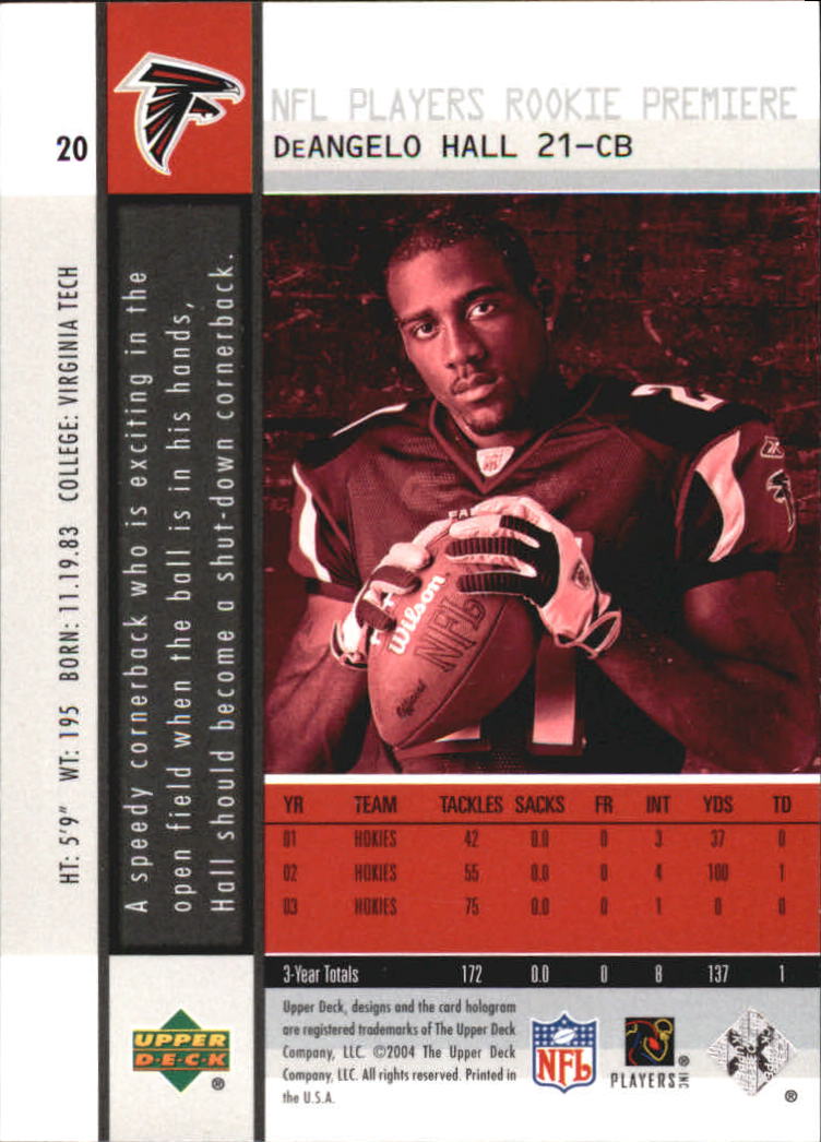 2004 Upper Deck Rookie Premiere Football "Main Set" Cards - Picture 35 of 55