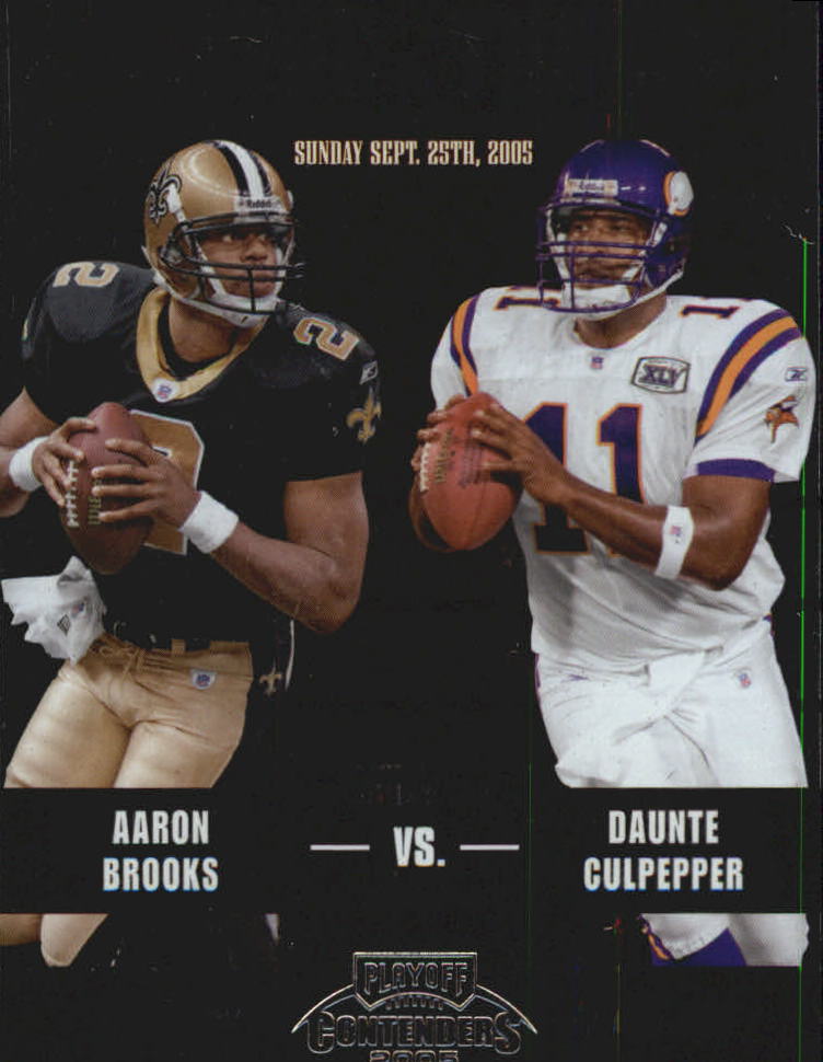 2005 Playoff Contenders Toe to Toe #9 Aaron Brooks/Daunte Culpepper