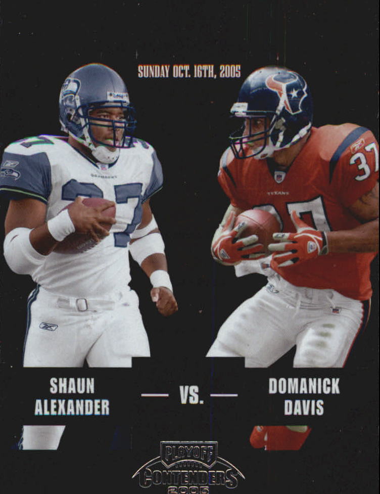 2005 Playoff Contenders Toe to Toe #17 Shaun Alexander/Domanick Davis