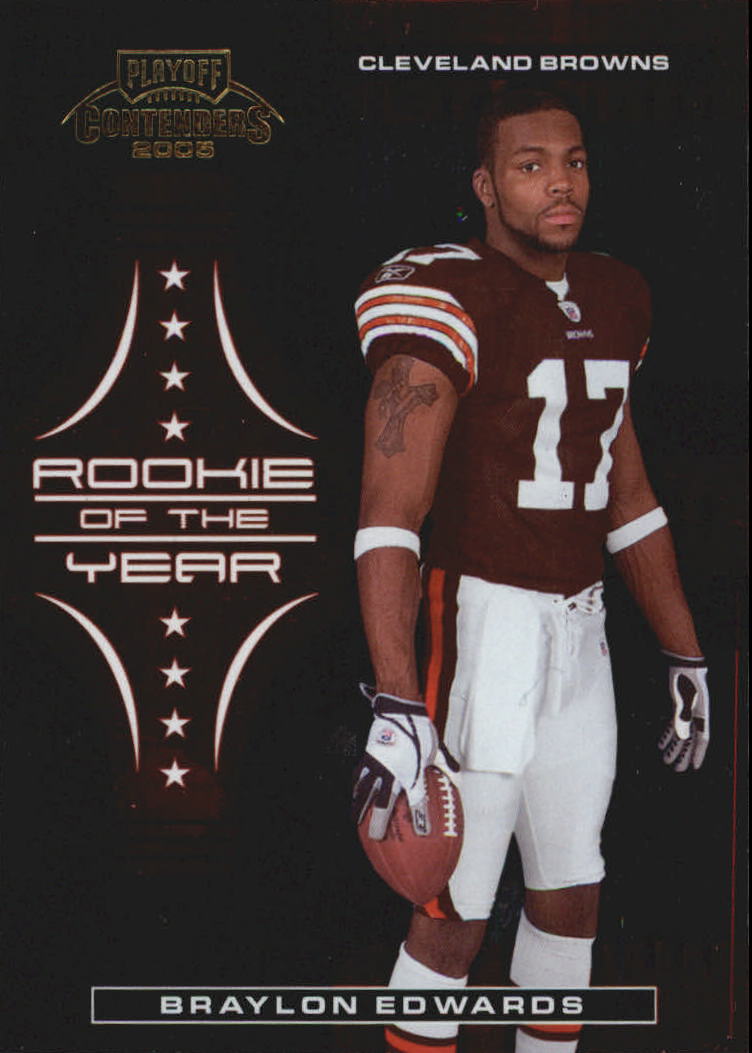 2005 Playoff Contenders ROY Contenders Red #2 Braylon Edwards