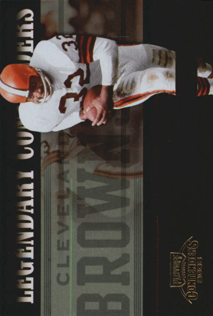 2005 Playoff Contenders Legendary Contenders Blue #10 Jim Brown