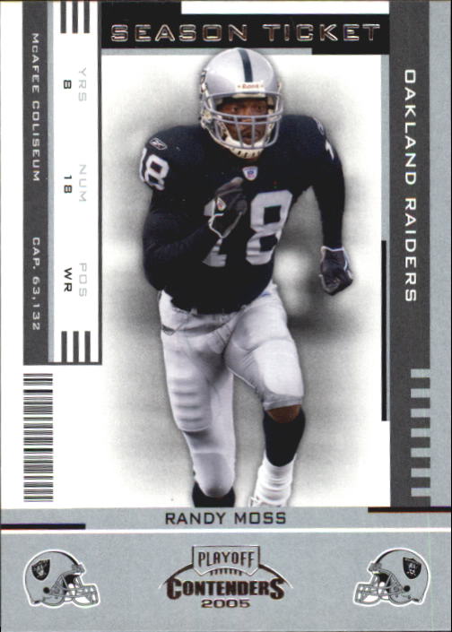 2005 Playoff Contenders #72 Randy Moss