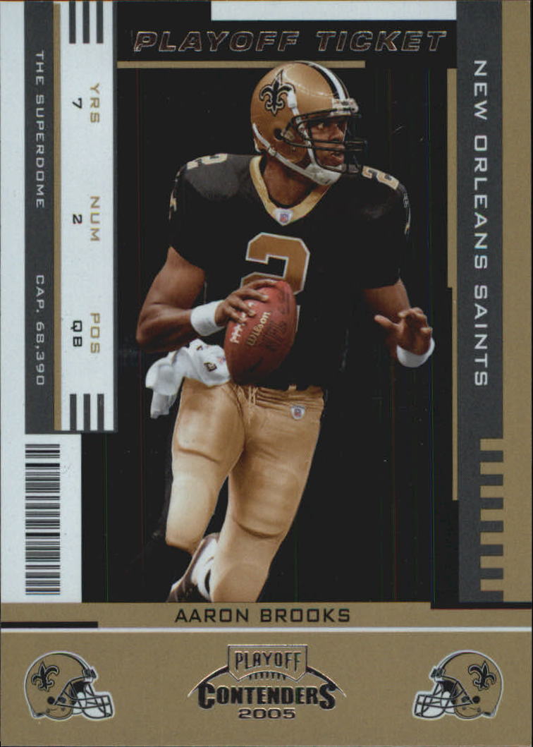 2005 Playoff Contenders Playoff Ticket #60 Aaron Brooks