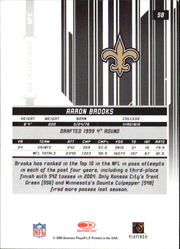 2005 Leaf Rookies and Stars Longevity Gold #58 Aaron Brooks