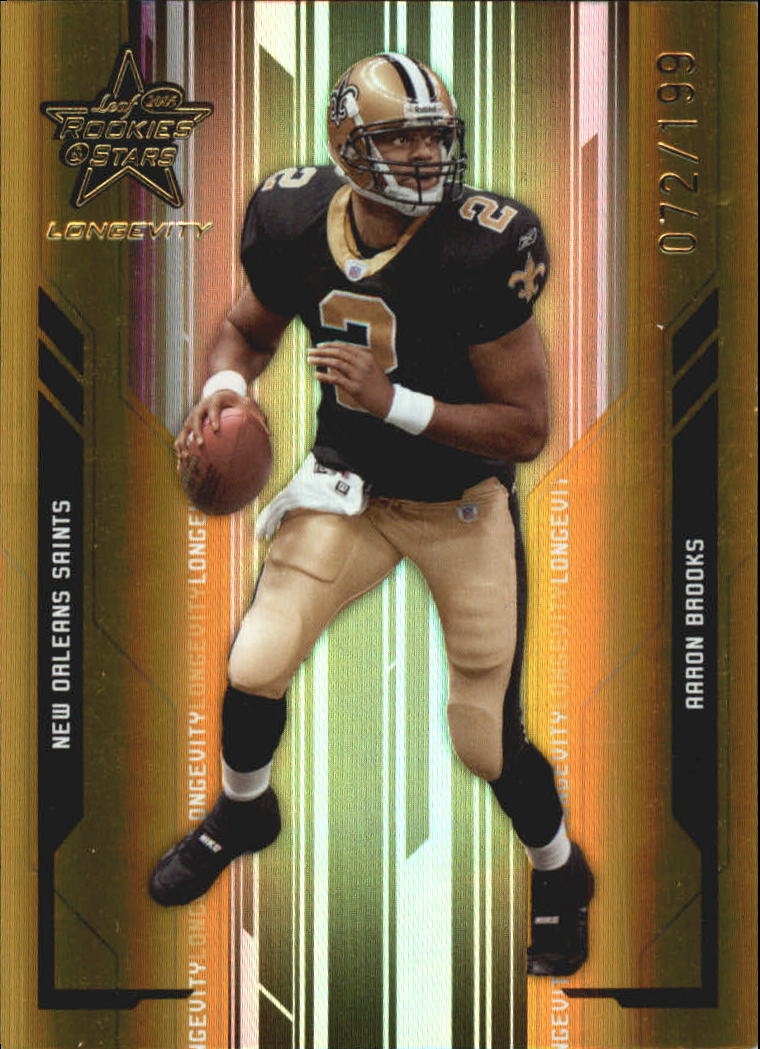 2005 Leaf Rookies and Stars Longevity Gold #58 Aaron Brooks