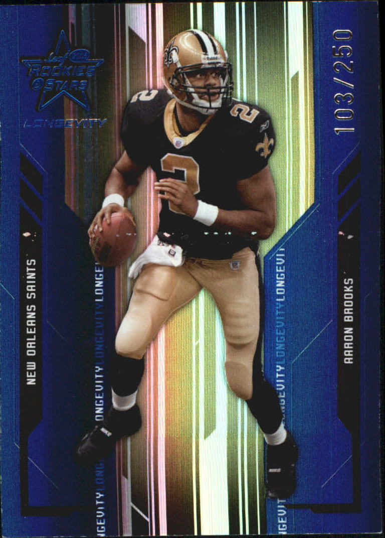 2005 Leaf Rookies and Stars Longevity Sapphire #58 Aaron Brooks
