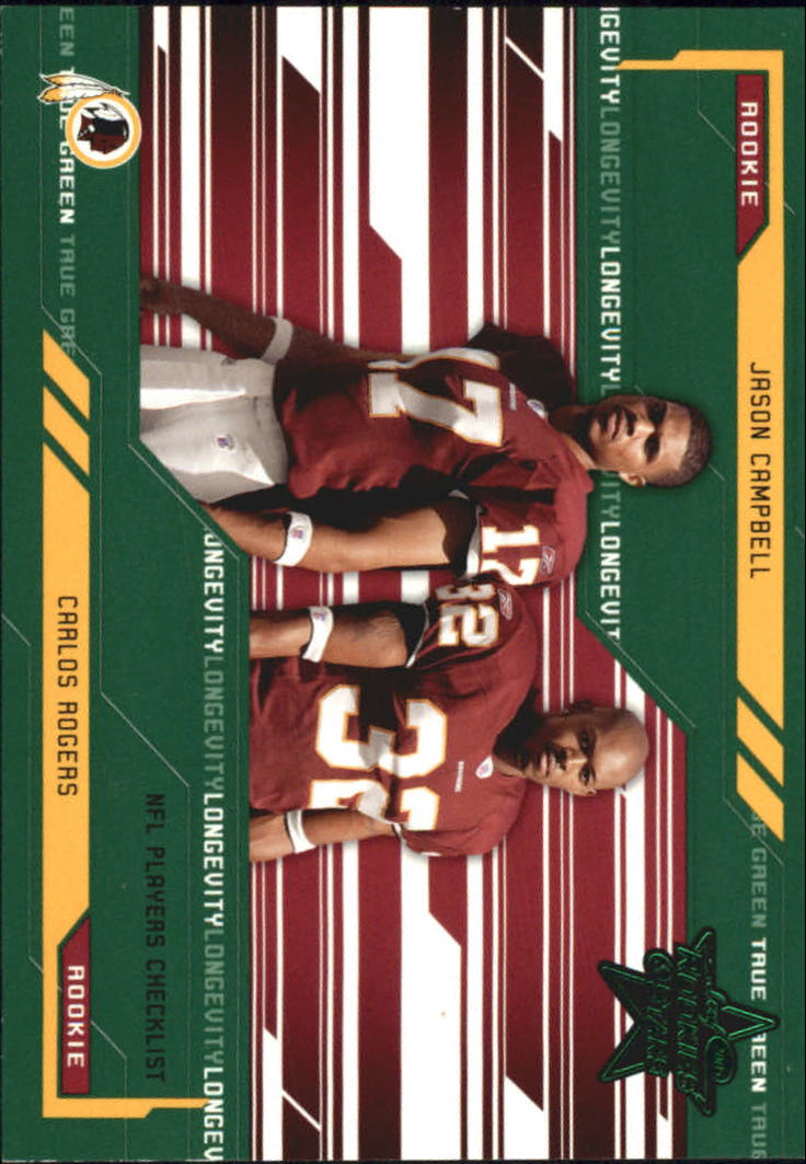 2005 Leaf Rookies and Stars Longevity True Green Parallel #100 C.Rogers CL/J.Campbell