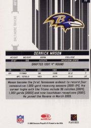 2005 Leaf Rookies and Stars #10 Derrick Mason back image