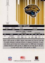 2005 Leaf Rookies and Stars #46 Fred Taylor back image