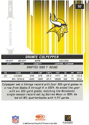 2005 Leaf Rookies and Stars #52 Daunte Culpepper back image