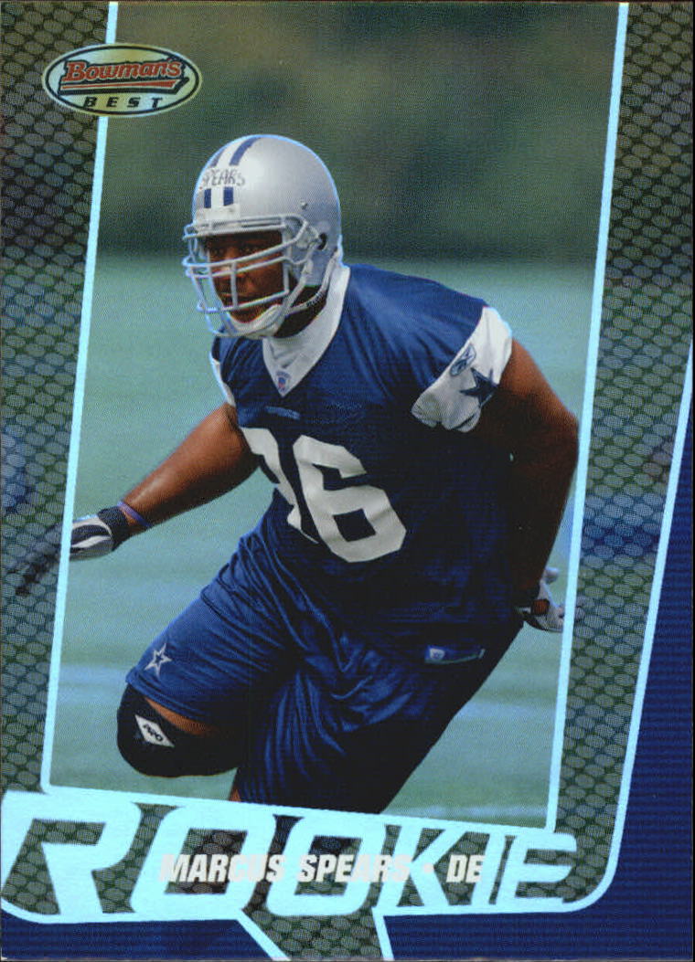2005 Bowman's Best #62 Marcus Spears RC