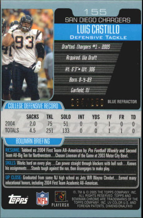A0887- 2005 Bowman Chrome FB #s 201-259 +Inserts -You Pick- 15+ FREE US SHIP - Picture 47 of 128