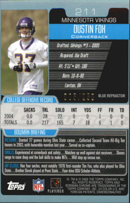 A0887- 2005 Bowman Chrome FB #s 201-259 +Inserts -You Pick- 15+ FREE US SHIP - Picture 55 of 128