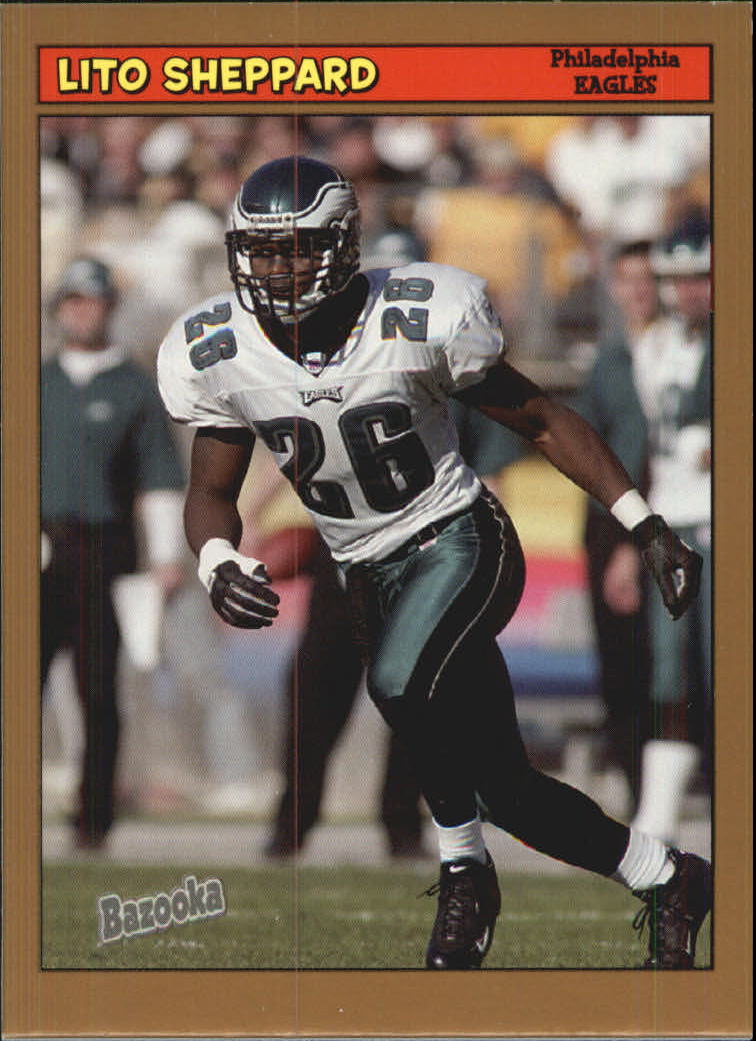 2005 TOPPS FOOTBALL LITO SHEPPARD #258 Philadelphia Eagles Card