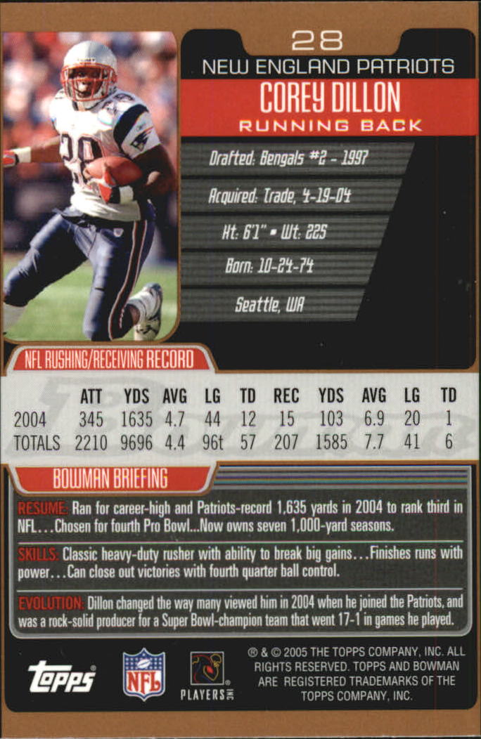 2005 Bowman Football Bronze Parallel Singles - Sie wählen - Bild 23 von 109